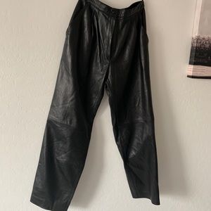 Vintage Julian K black pleated front trouser.